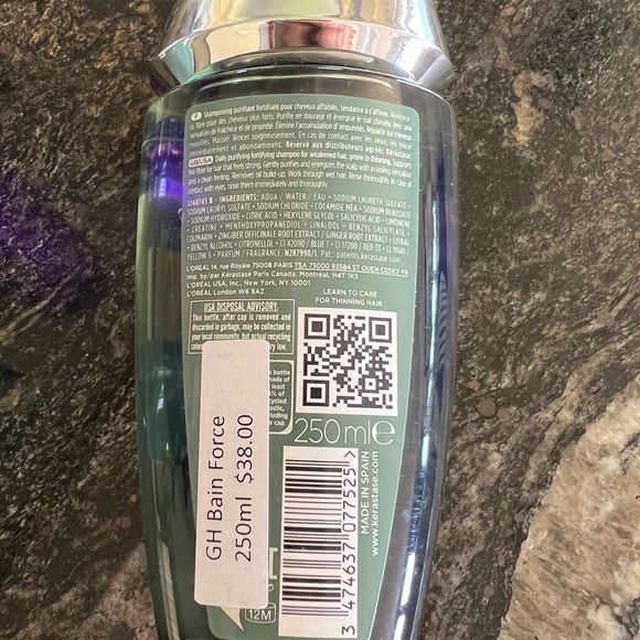 Kerastase Genesis Homme - Bain De Force Quotidien Shampoo - Picture 2 of 3